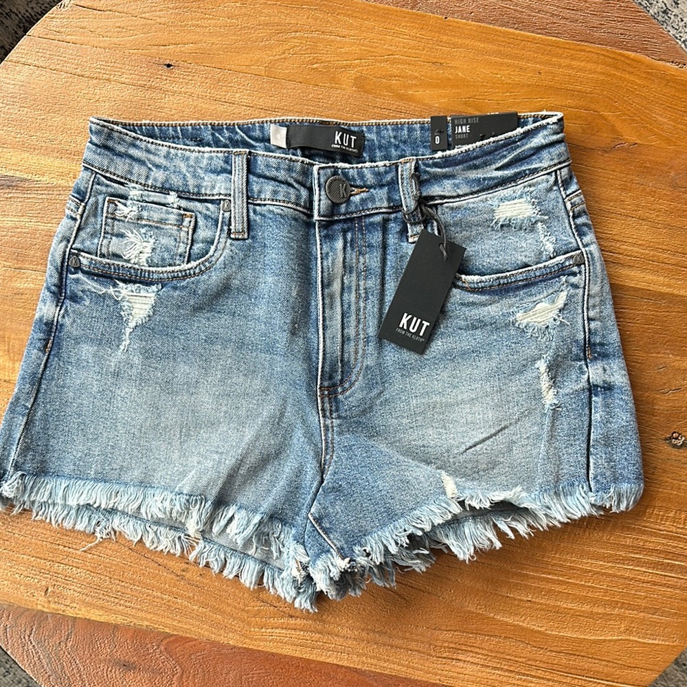 Kut from the Kloth Women's Blue Denim Shorts